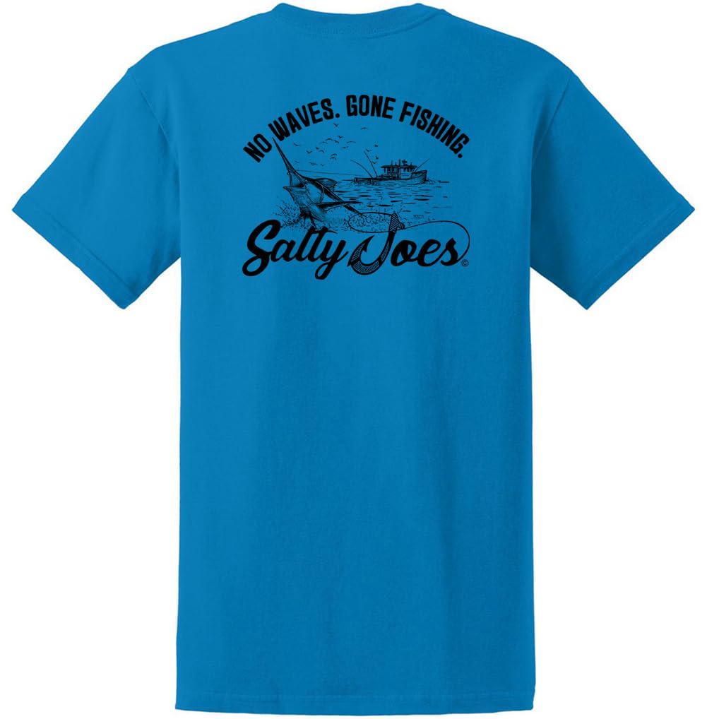 Salty Joes Men's Graphic Logo Heavyweight Cotton T-Shirts in Regular, Big and Tall