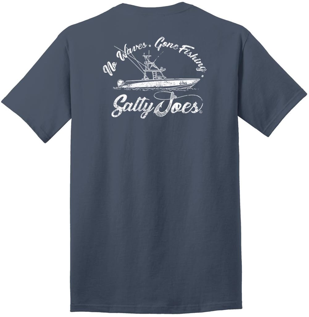 Salty Joes Men's Graphic Logo Heavyweight Cotton T-Shirts in Regular, Big and Tall