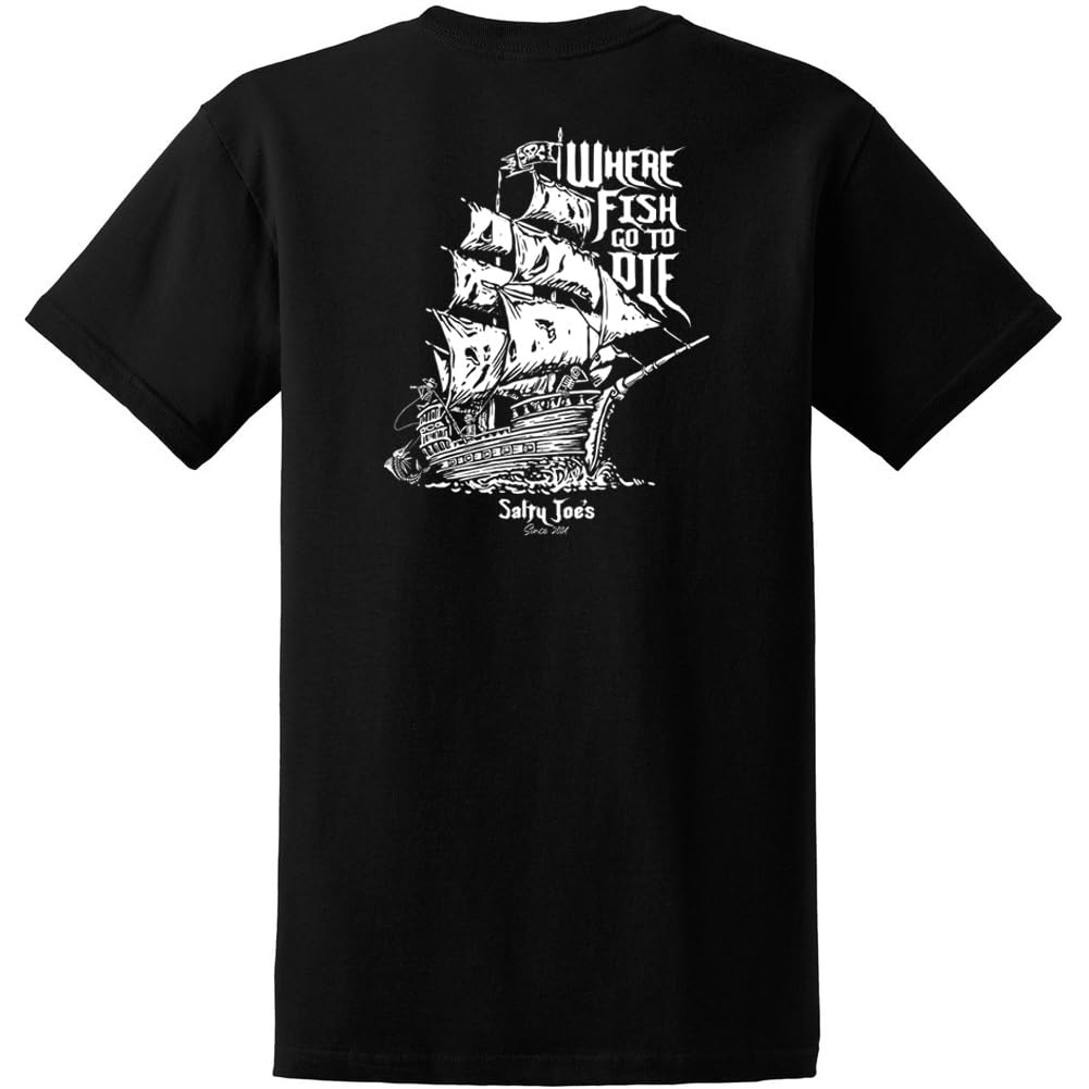 Salty Joes Men's Graphic Logo Heavyweight Cotton T-Shirts in Regular, Big and Tall