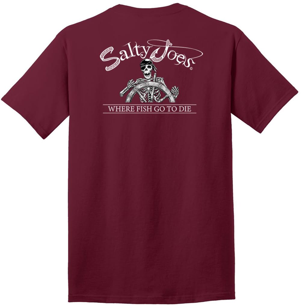 Salty Joes Men's Graphic Logo Heavyweight Cotton T-Shirts in Regular, Big and Tall
