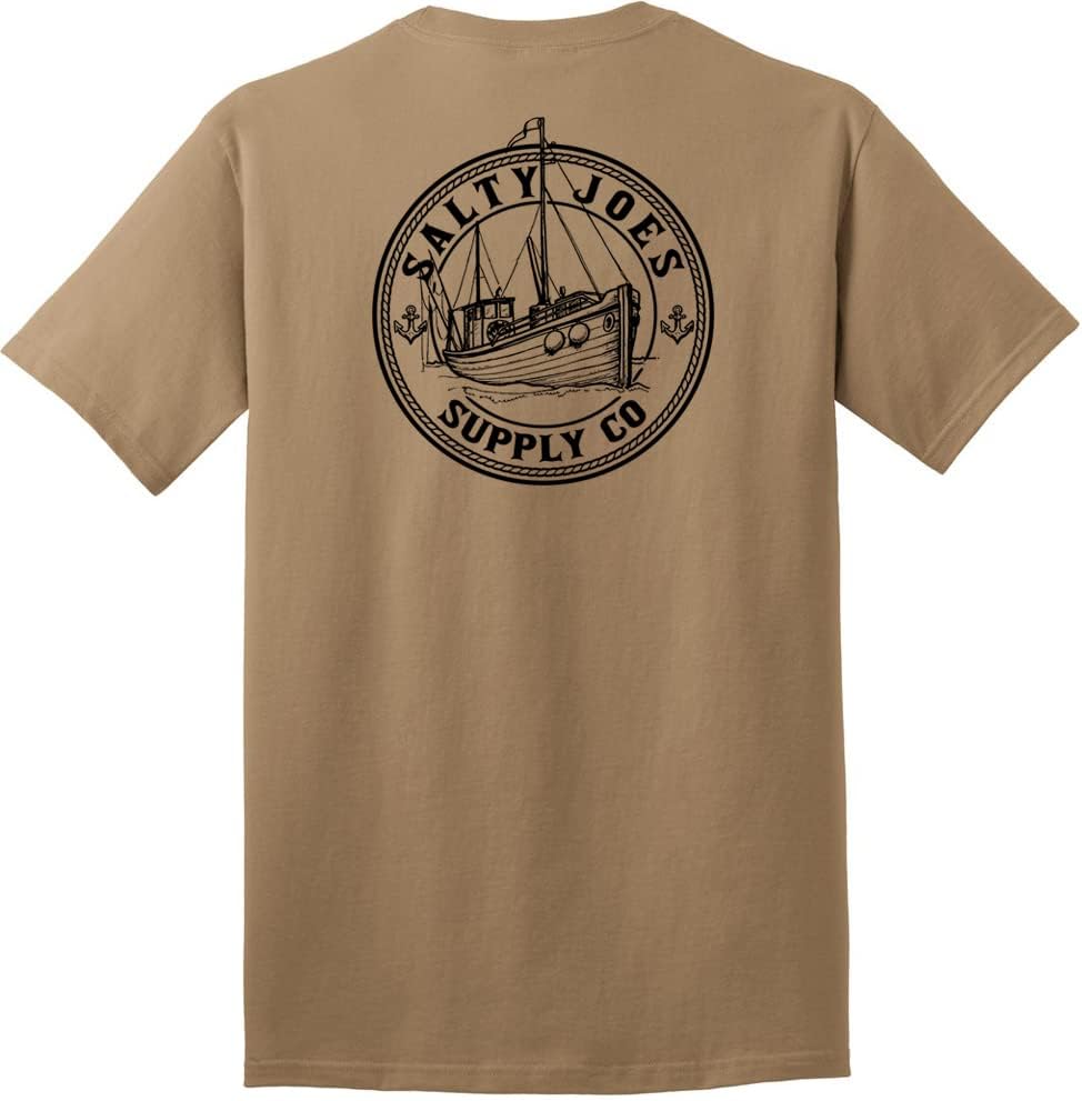 Salty Joes Men's Graphic Logo Heavyweight Cotton T-Shirts in Regular, Big and Tall