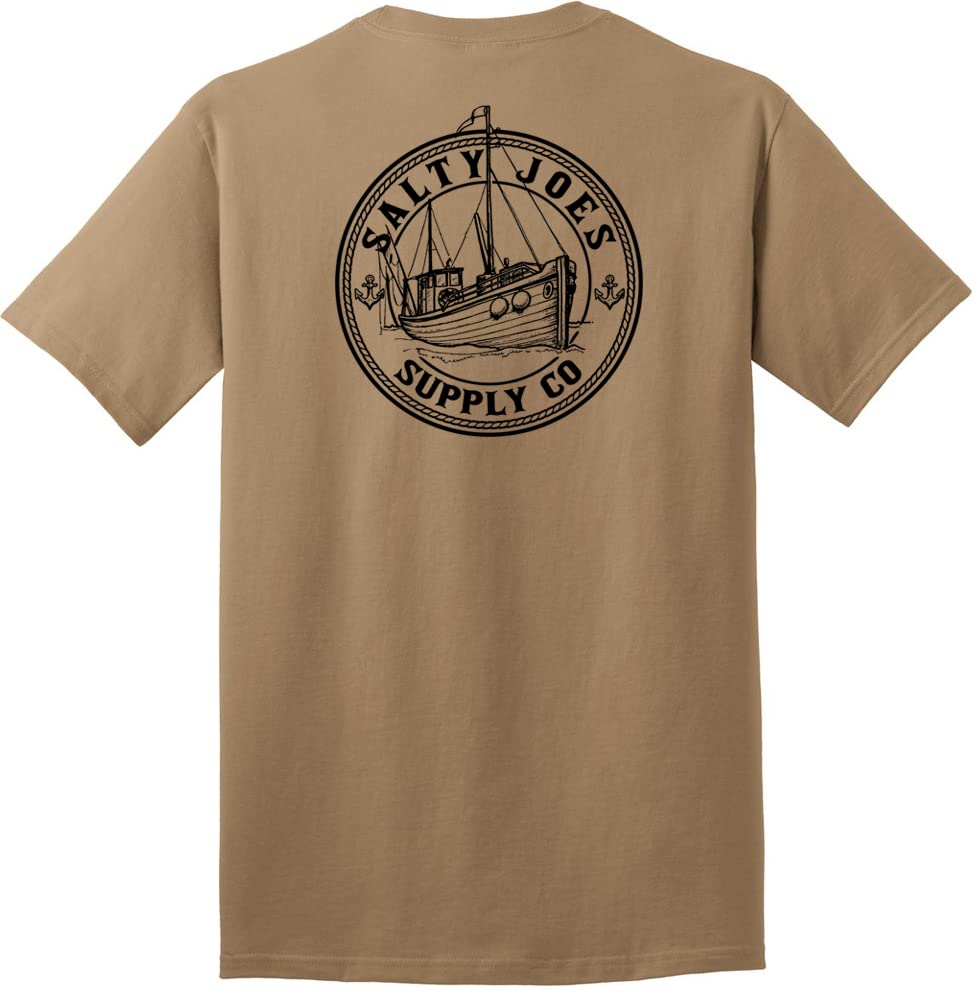 Salty Joes Men's Graphic Logo Heavyweight Cotton T-Shirts in Regular, Big and Tall