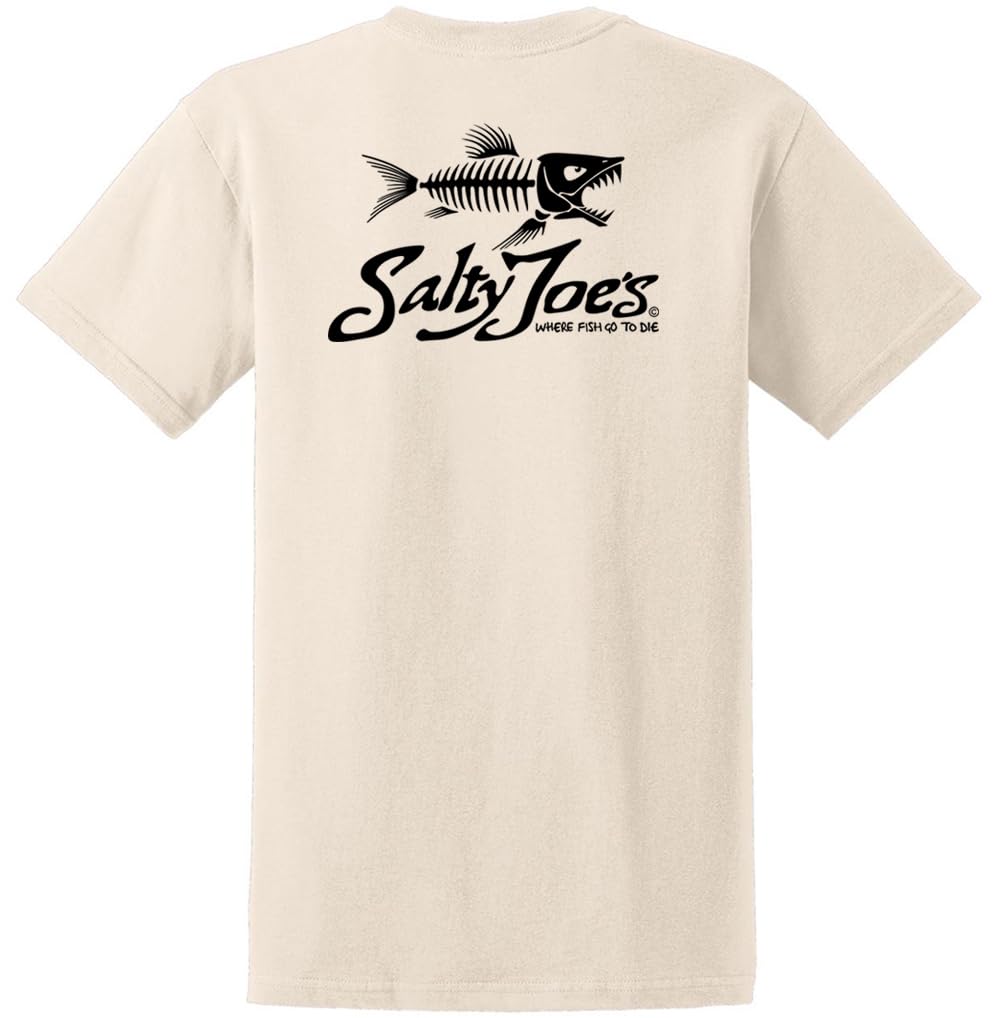 Salty Joes Men's Graphic Logo Heavyweight Cotton T-Shirts in Regular, Big and Tall