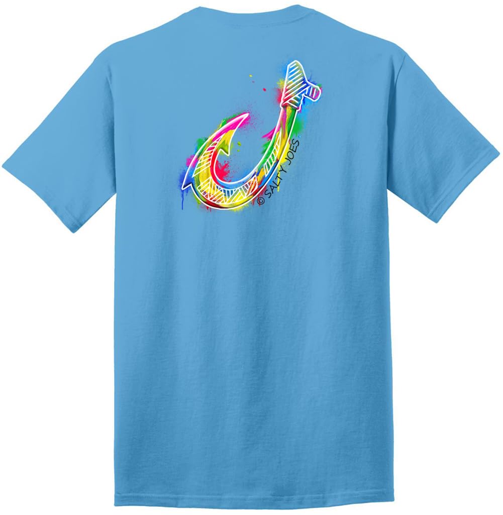 Salty Joes Men's Graphic Logo Heavyweight Cotton T-Shirts in Regular, Big and Tall