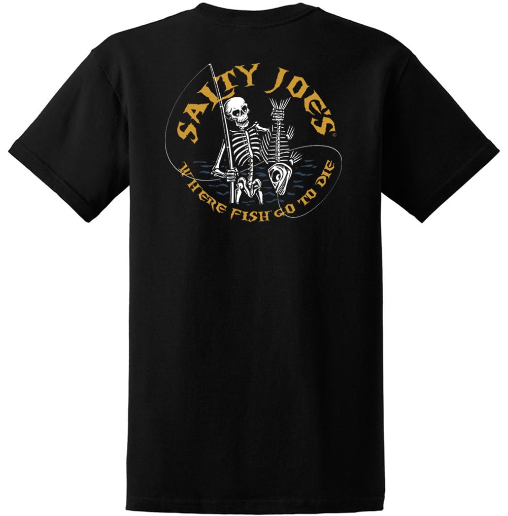 Salty Joes Men's Graphic Logo Heavyweight Cotton T-Shirts in Regular, Big and Tall