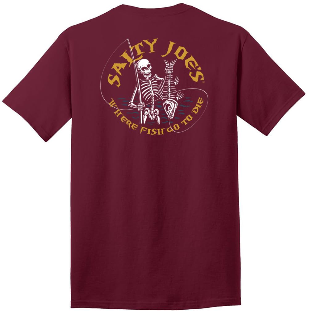 Salty Joes Men's Graphic Logo Heavyweight Cotton T-Shirts in Regular, Big and Tall