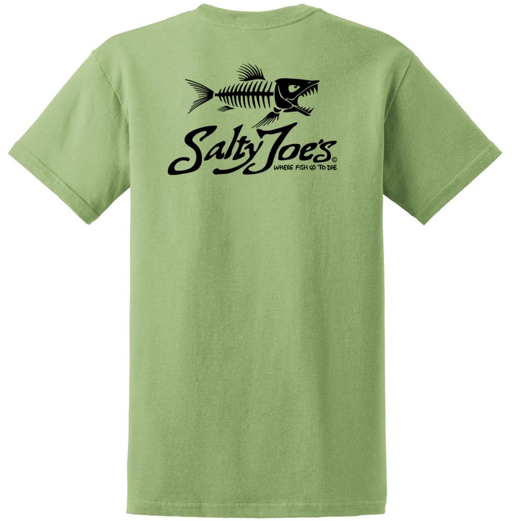 Salty Joes Men's Graphic Logo Heavyweight Cotton T-Shirts in Regular, Big and Tall