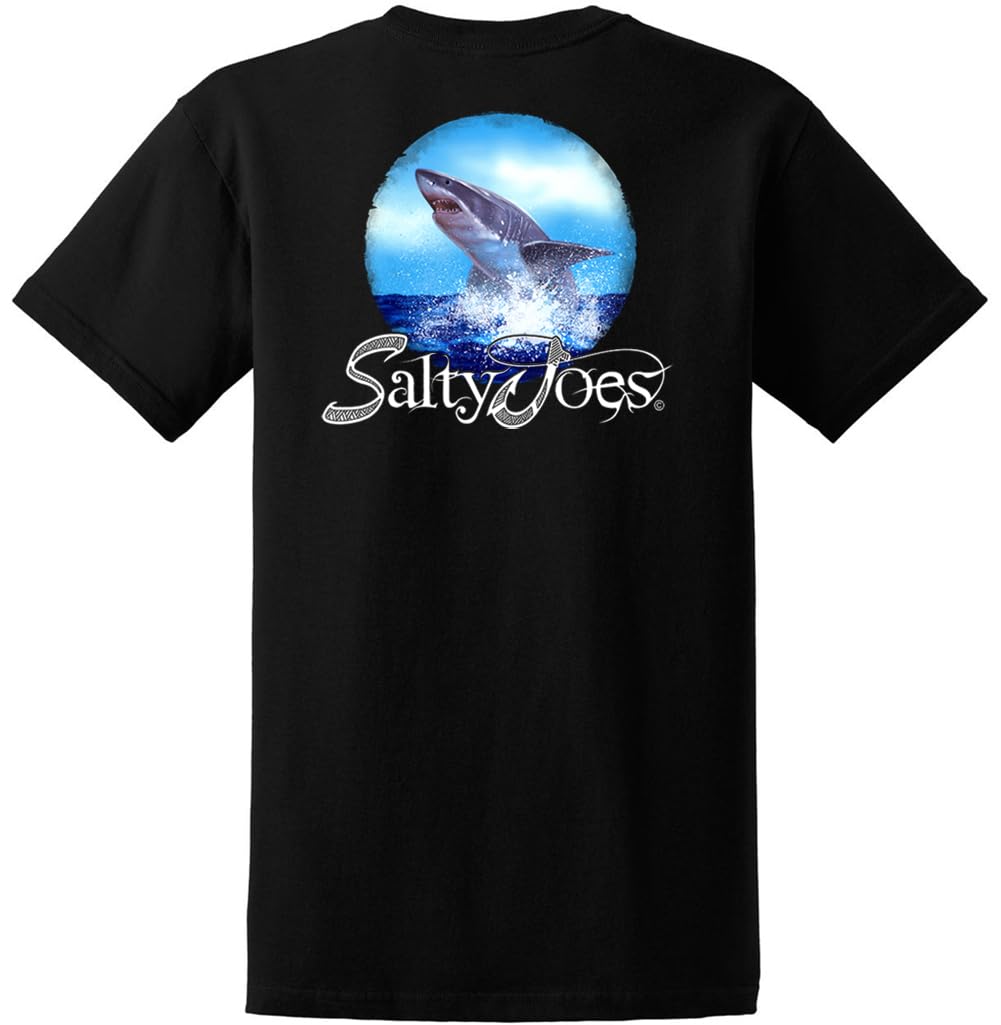 Salty Joes Men's Graphic Logo Heavyweight Cotton T-Shirts in Regular, Big and Tall
