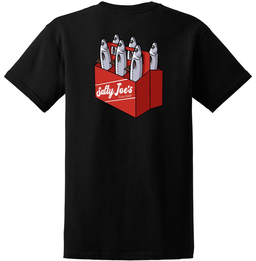Salty Joes Men's Graphic Logo Heavyweight Cotton T-Shirts in Regular, Big and Tall