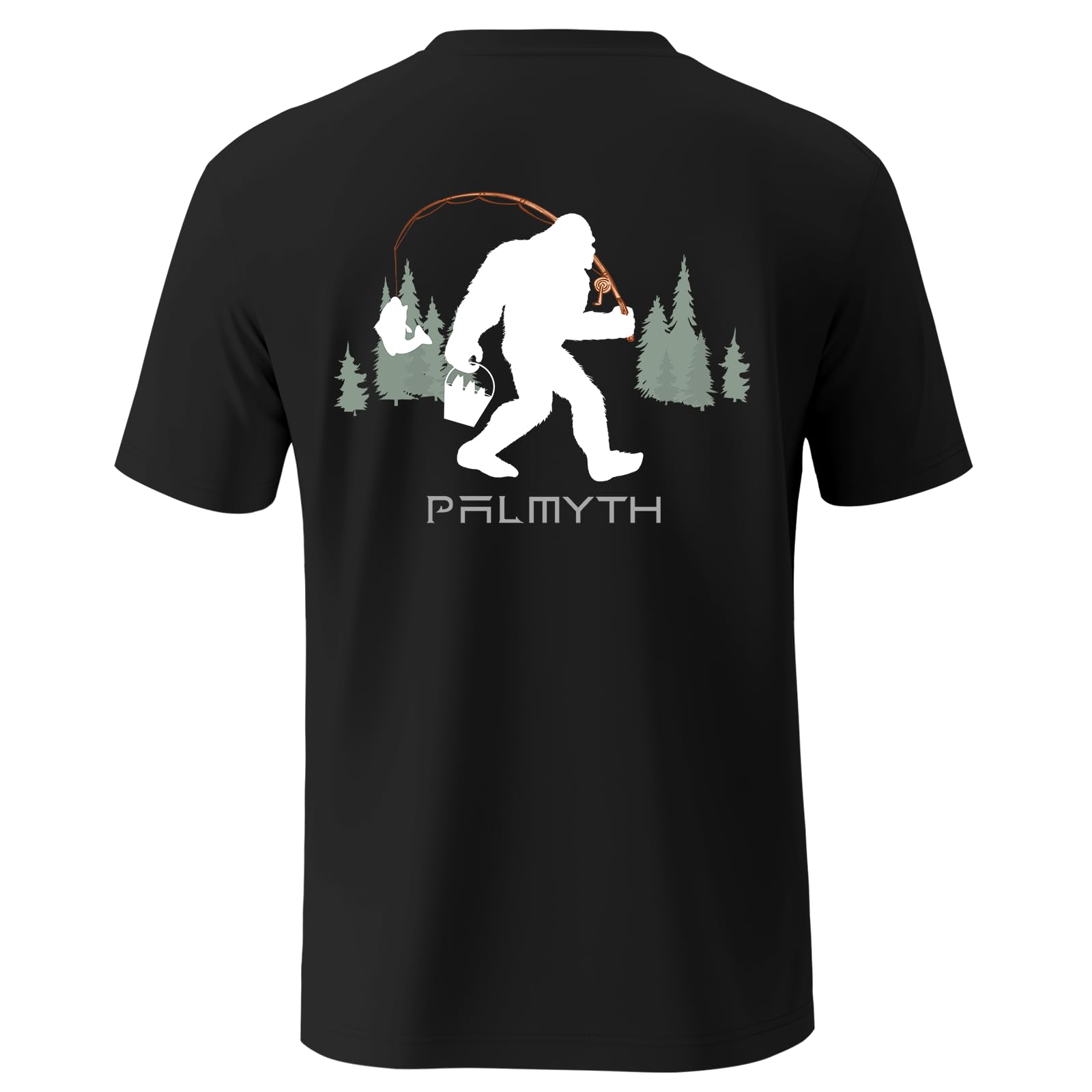 Palmyth Fishing Shirts for Men Sun Protection Shirts Short Sleeve UPF 50+ T-Shirt Tee Quick Dry