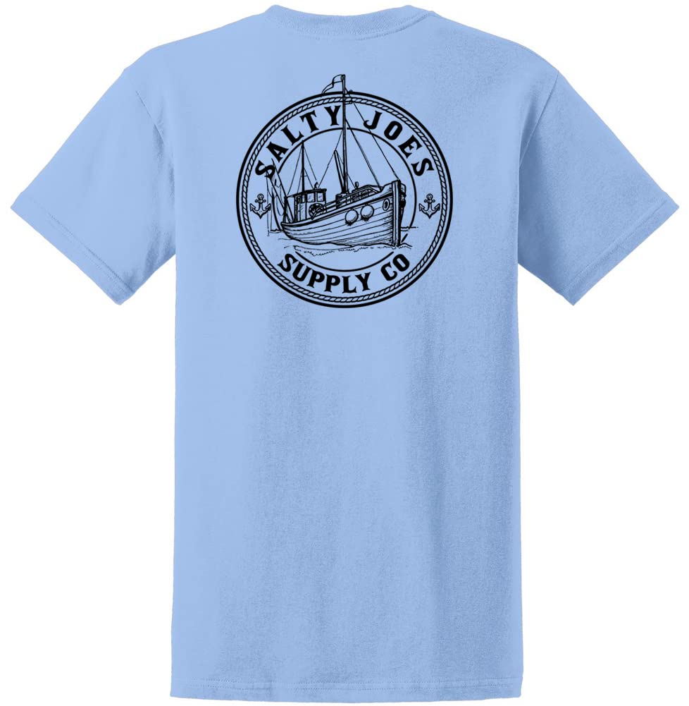 Salty Joes Men's Graphic Logo Heavyweight Cotton T-Shirts in Regular, Big and Tall