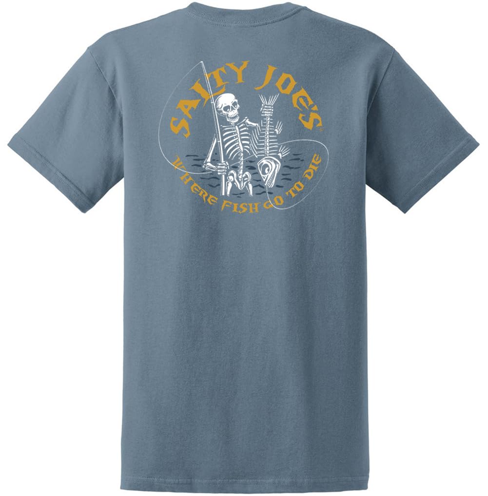 Salty Joes Men's Graphic Logo Heavyweight Cotton T-Shirts in Regular, Big and Tall