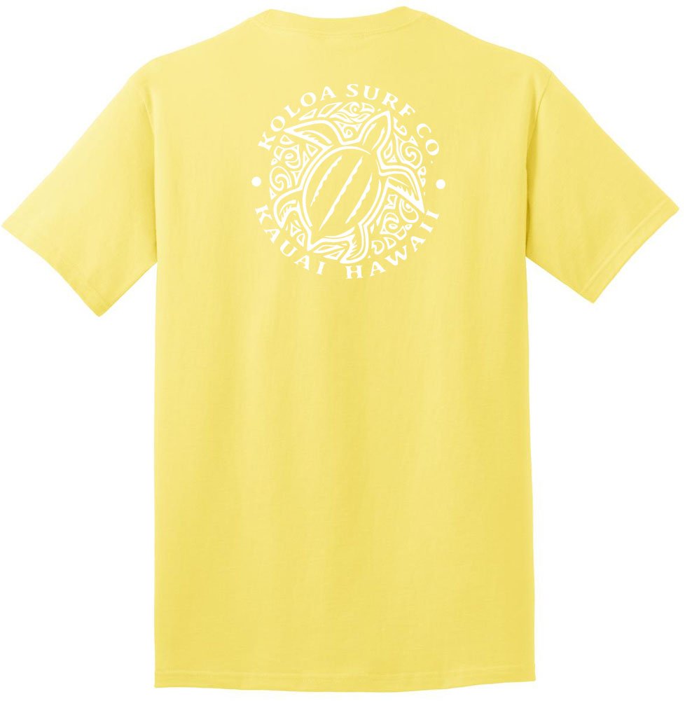 Koloa Surf Hawaiian Honu Turtle Heavyweight Tees in Regular,l Big and Tall Sizes