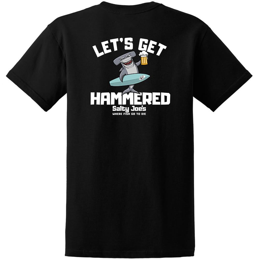 Salty Joes Men's Graphic Logo Heavyweight Cotton T-Shirts in Regular, Big and Tall