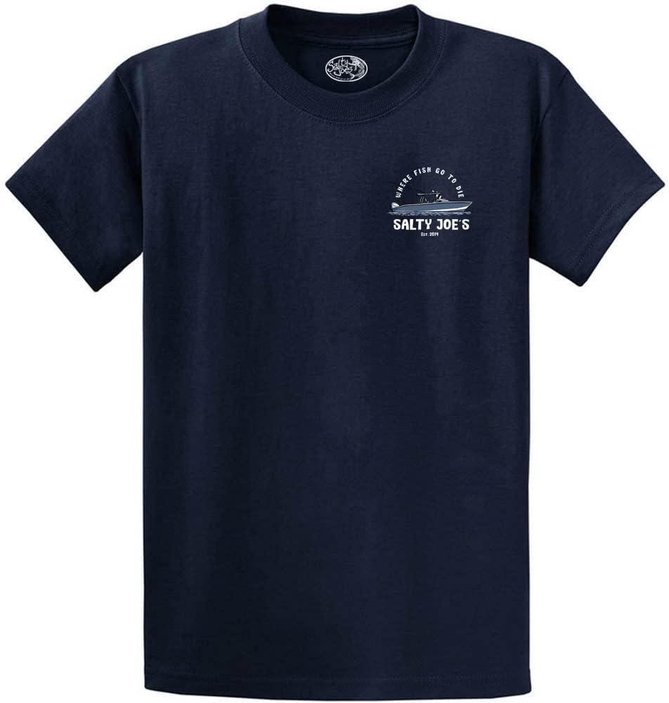 Salty Joes Men's Graphic Logo Heavyweight Cotton T-Shirts in Regular, Big and Tall