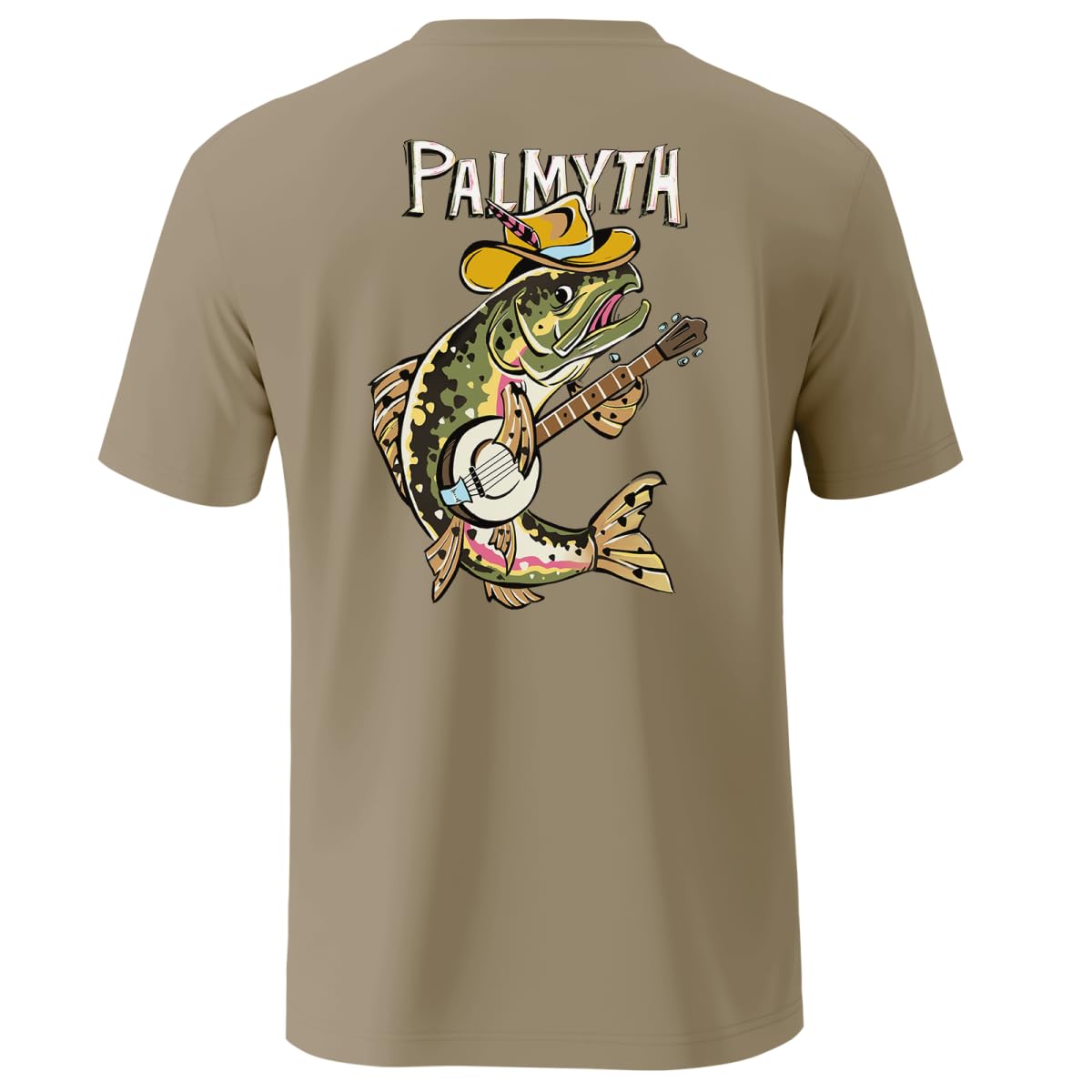 Palmyth Fishing Shirts for Men Sun Protection Shirts Short Sleeve UPF 50+ T-Shirt Tee Quick Dry