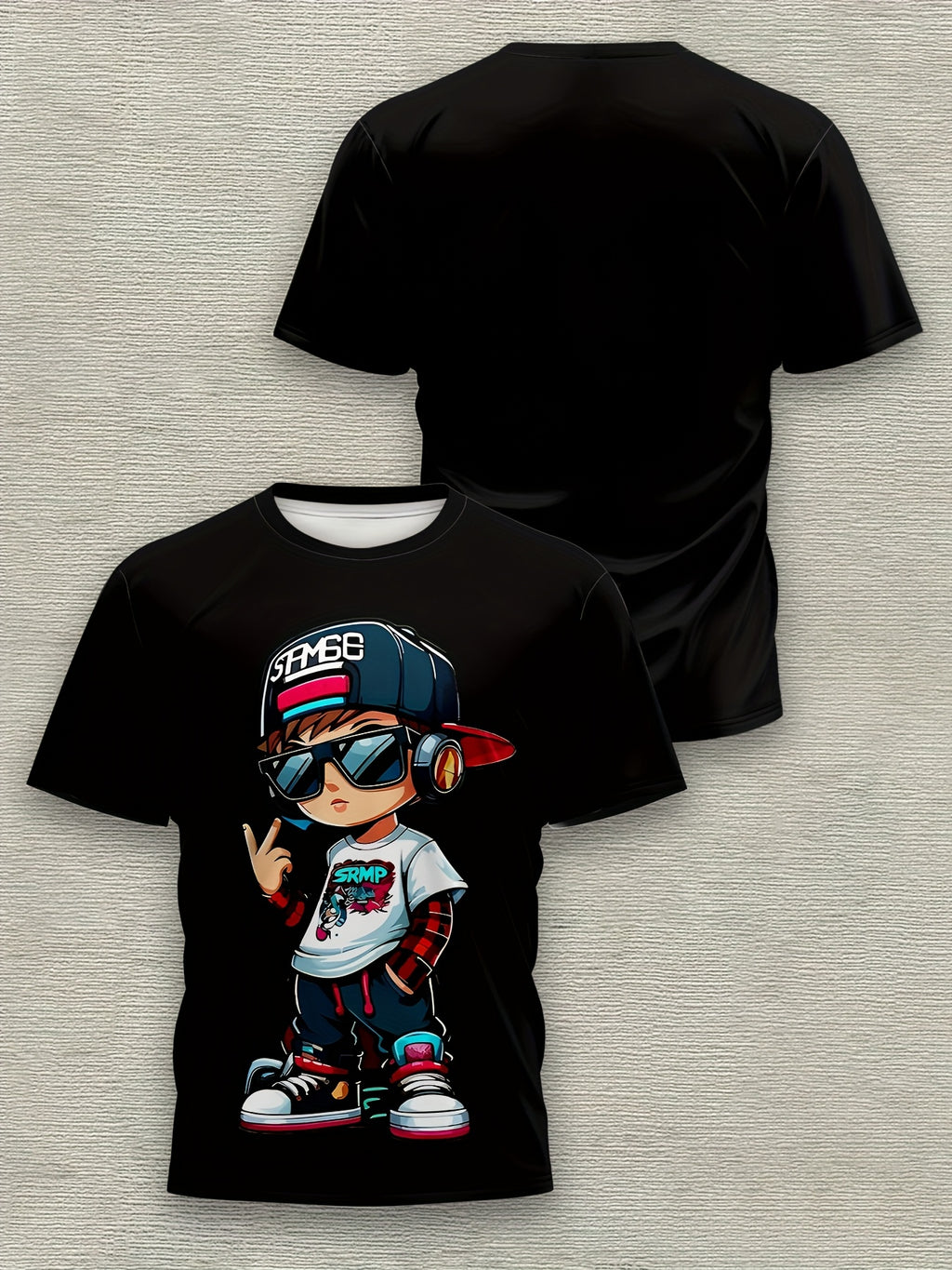 ' Novelty T-Shirt 3D Digital Print Short Sleeve