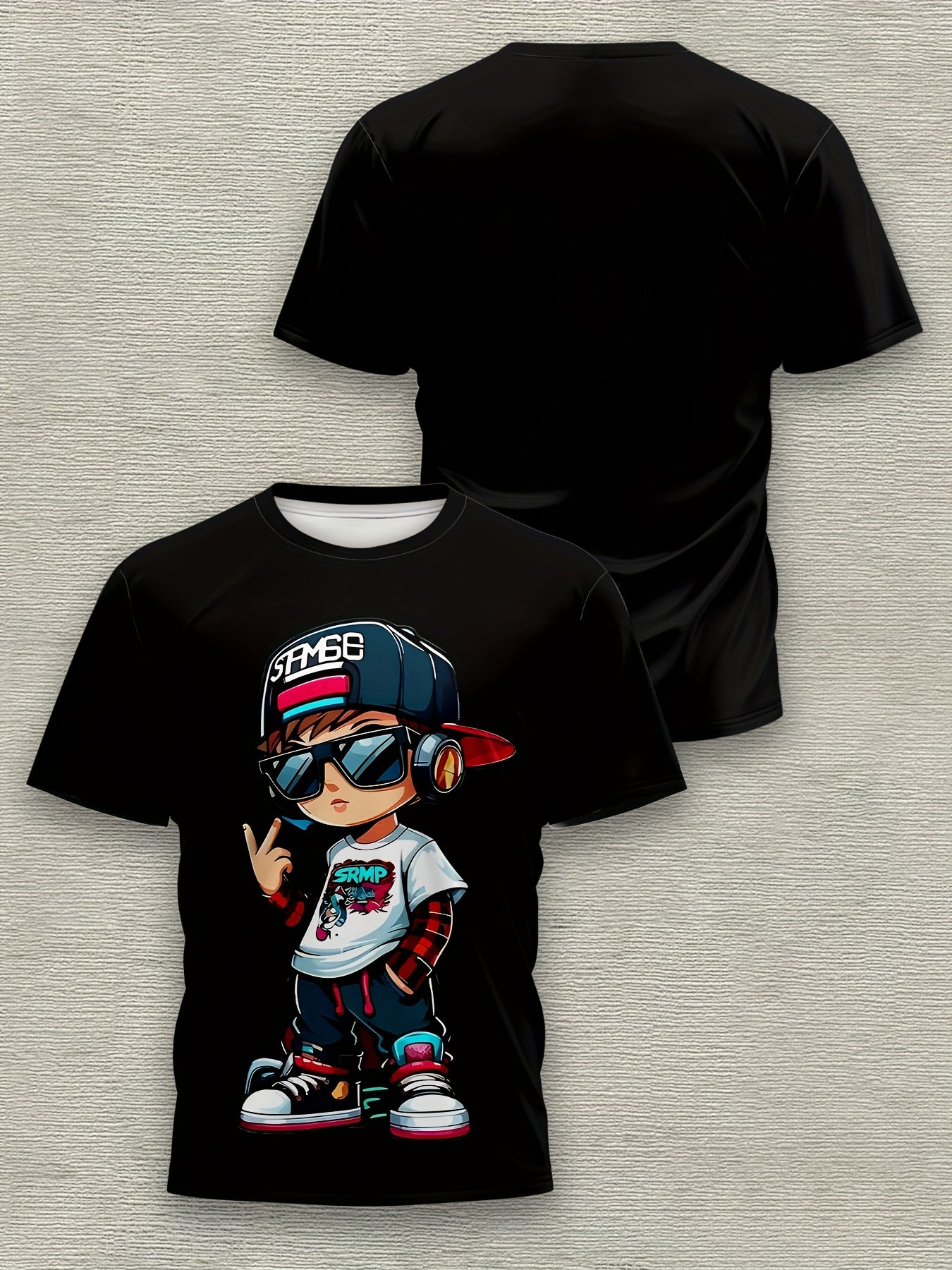 ' Novelty T-Shirt 3D Digital Print Short Sleeve