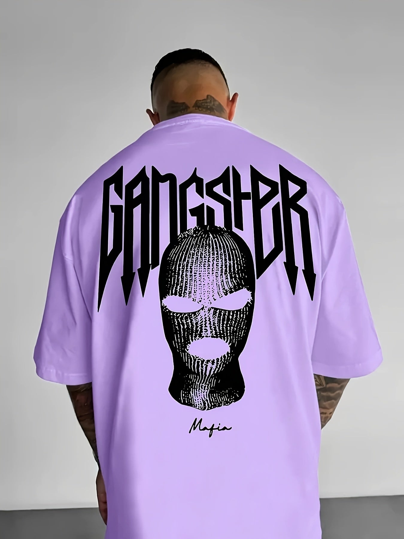 Men's Street Style Crew Neck T-Shirt with Bold 3D Geometric Print - Polyester Knit Fabric, Loose Fit & Slight Stretch for All-Season Comfort, Machine Washable Urban Fashion Top, Casual Streetwear, Streetwear Aesthetic, Knit Fabric Tee