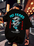 Dragon Print, Men's Graphic Design Crew Neck Active T-shirt, Casual Comfy Tees Tshirts For Summer, Men's Clothing Tops For Daily Gym Workout Running