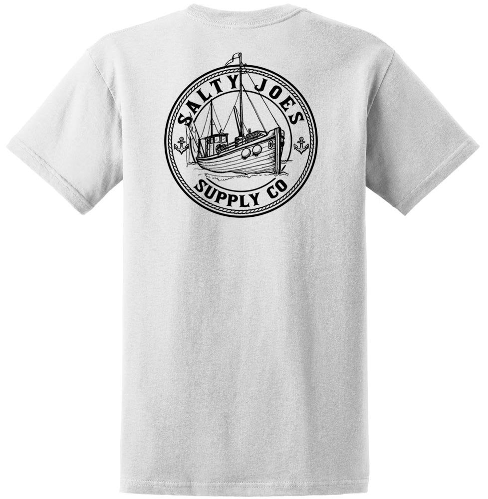 Salty Joes Men's Graphic Logo Heavyweight Cotton T-Shirts in Regular, Big and Tall