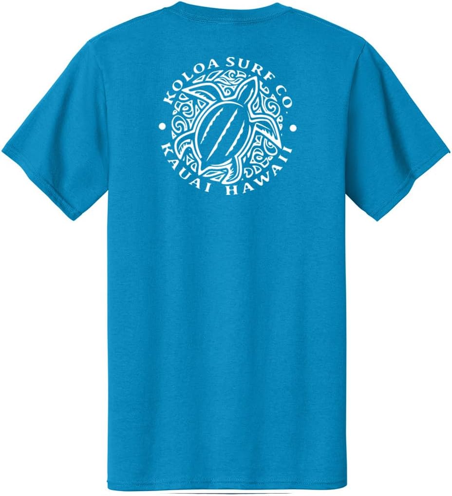 Koloa Surf Hawaiian Honu Turtle Heavyweight Tees in Regular,l Big and Tall Sizes