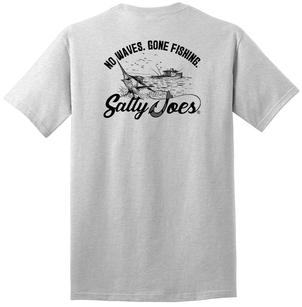 Salty Joes Men's Graphic Logo Heavyweight Cotton T-Shirts in Regular, Big and Tall