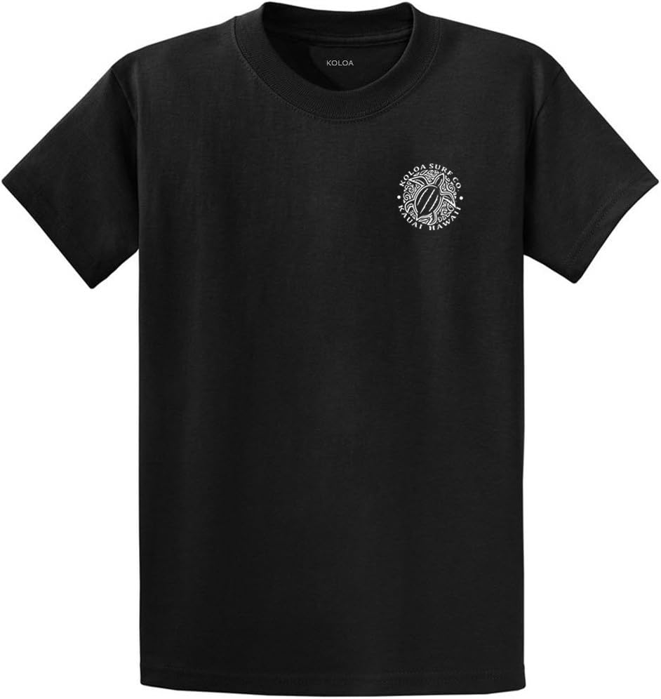 Koloa Surf Hawaiian Honu Turtle Heavyweight Tees in Regular,l Big and Tall Sizes