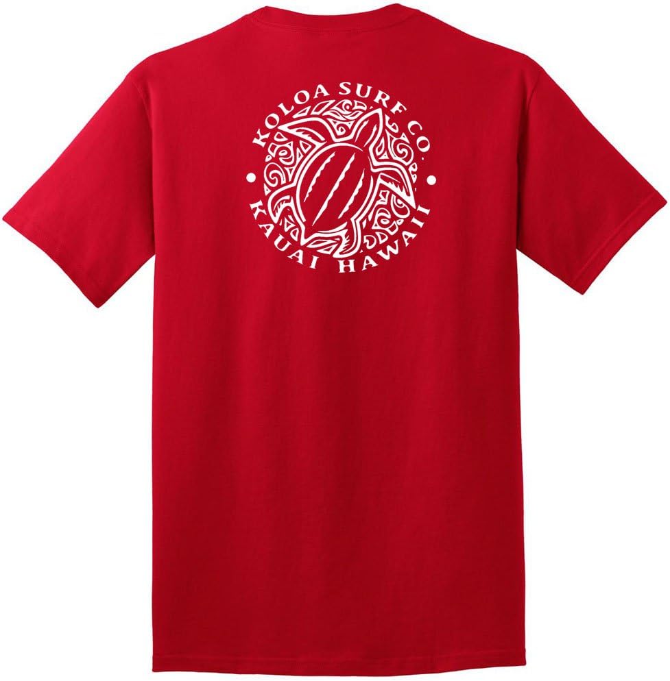 Koloa Surf Hawaiian Honu Turtle Heavyweight Tees in Regular,l Big and Tall Sizes