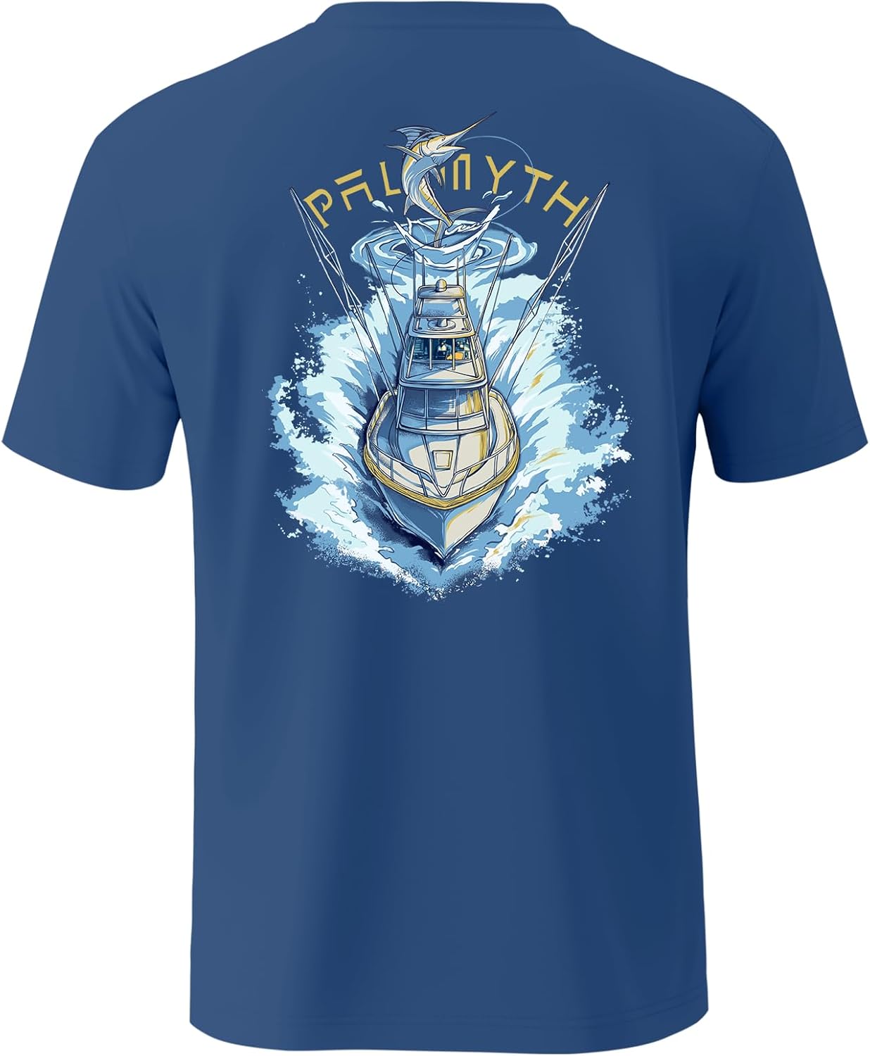 Palmyth Fishing Shirts for Men Sun Protection Shirts Short Sleeve UPF 50+ T-Shirt Tee Quick Dry