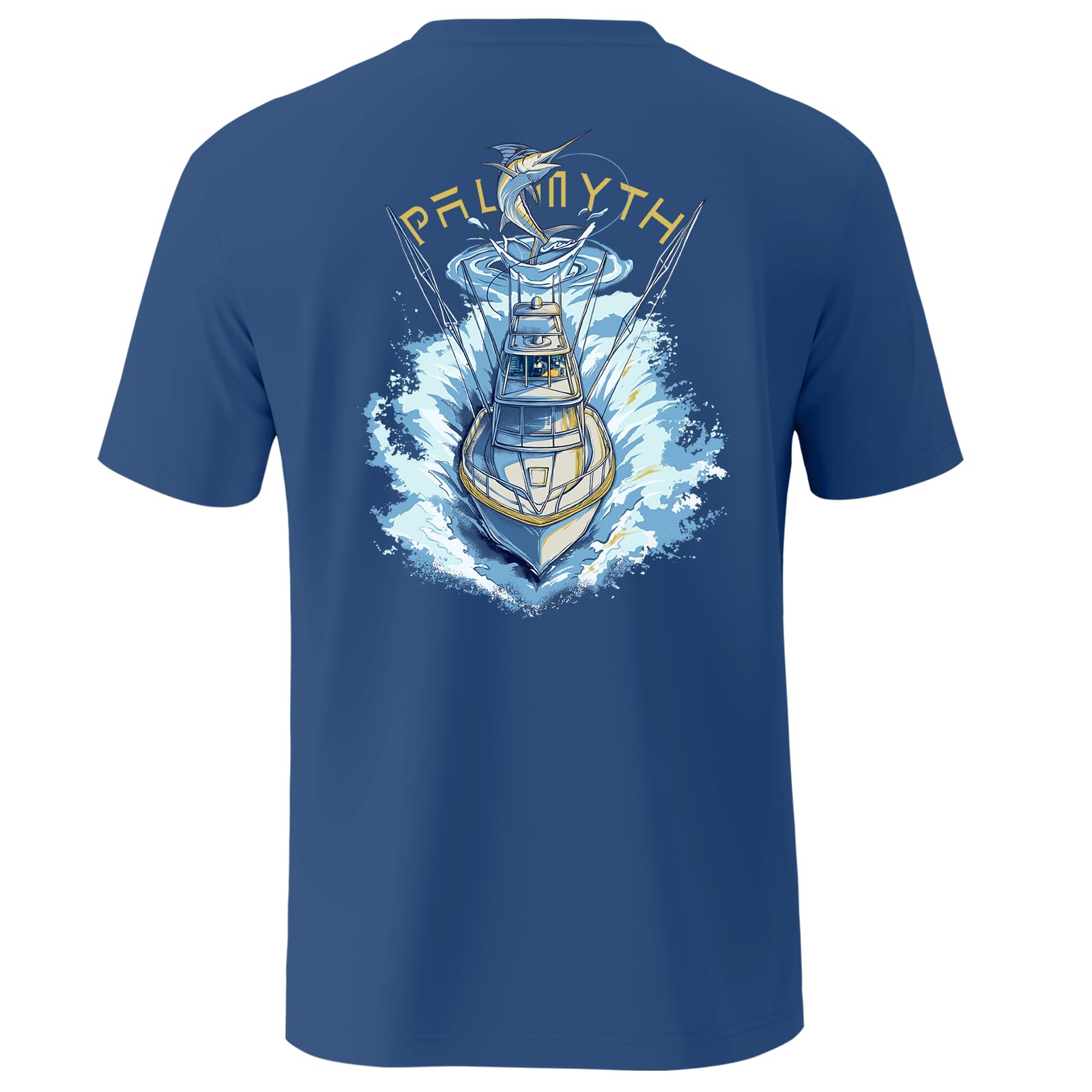 Palmyth Fishing Shirts for Men Sun Protection Shirts Short Sleeve UPF 50+ T-Shirt Tee Quick Dry