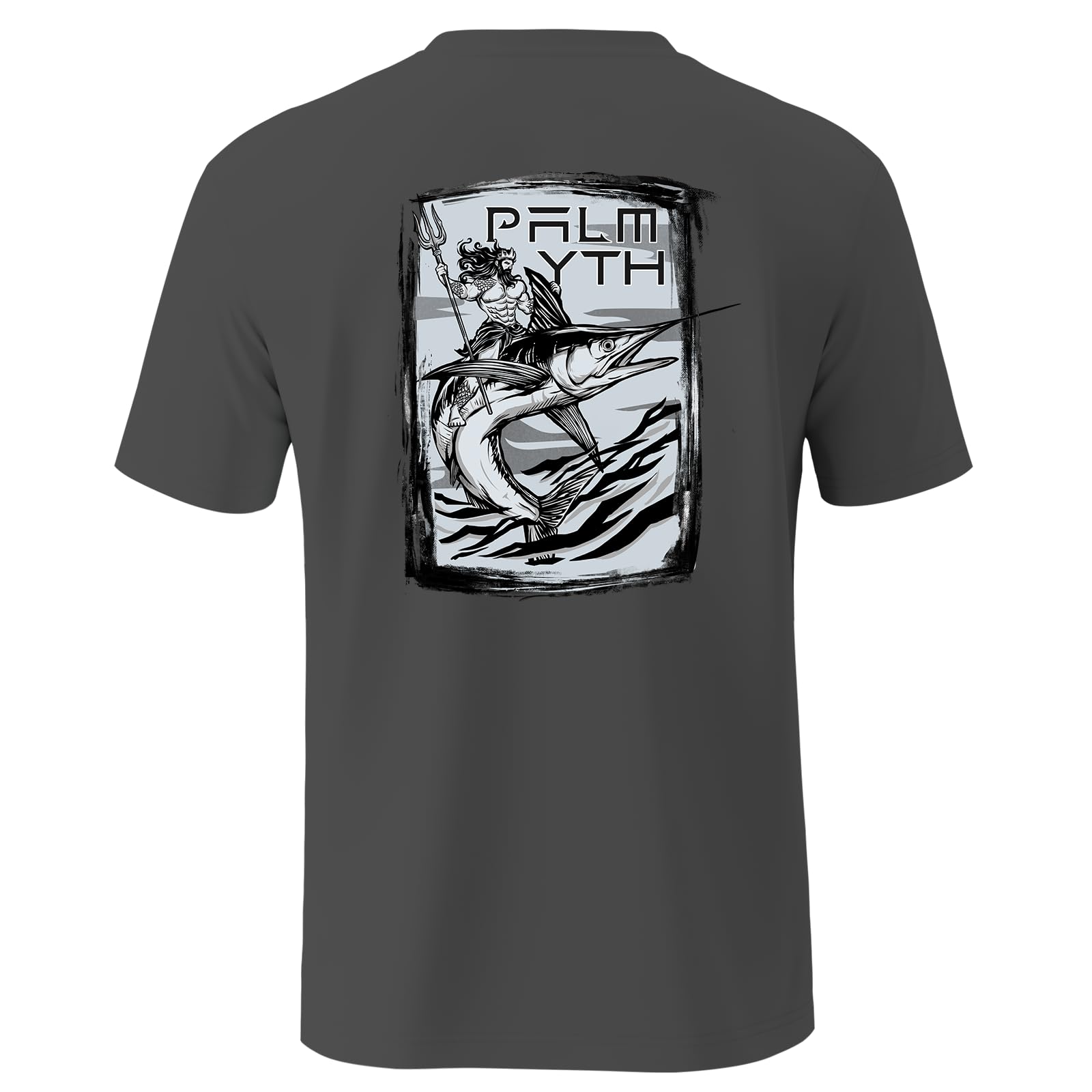 Palmyth Fishing Shirts for Men Sun Protection Shirts Short Sleeve UPF 50+ T-Shirt Tee Quick Dry