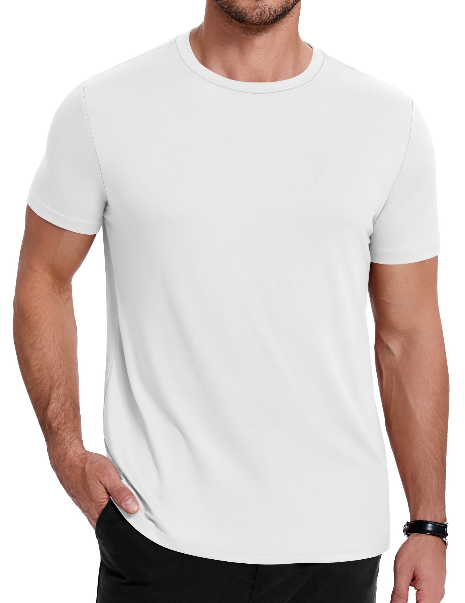 COOFANDY Men's Short Sleeve T-Shirts Crew Neck Casual Summer T Shirts 1-3 Pack Basic Tee Shirt