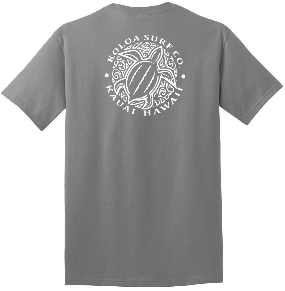 Koloa Surf Hawaiian Honu Turtle Heavyweight Tees in Regular,l Big and Tall Sizes