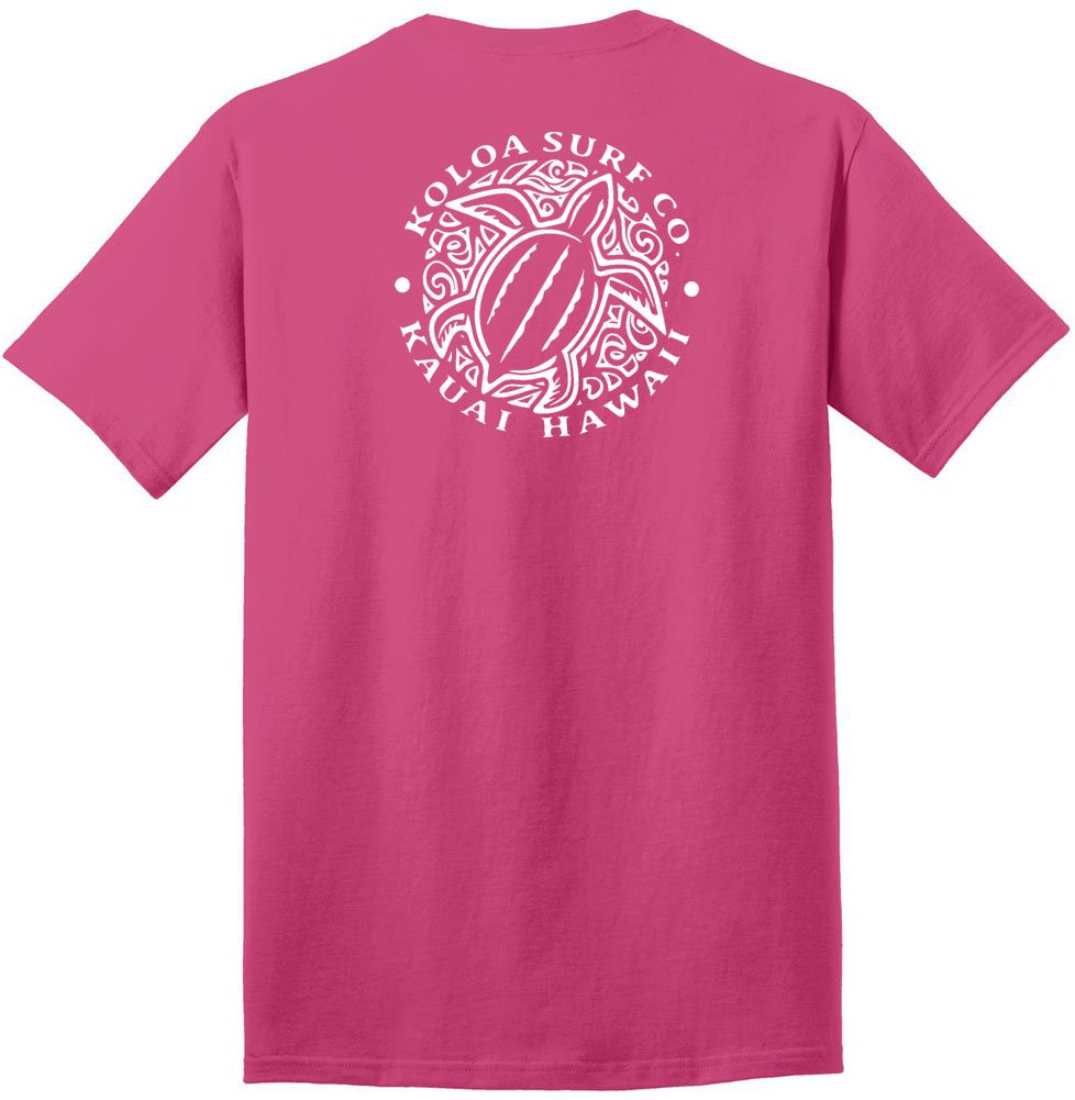 Koloa Surf Hawaiian Honu Turtle Heavyweight Tees in Regular,l Big and Tall Sizes