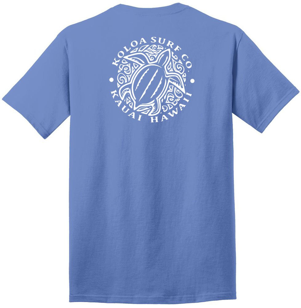 Koloa Surf Hawaiian Honu Turtle Heavyweight Tees in Regular,l Big and Tall Sizes