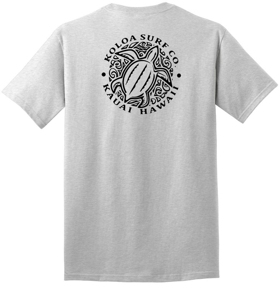 Koloa Surf Hawaiian Honu Turtle Heavyweight Tees in Regular,l Big and Tall Sizes