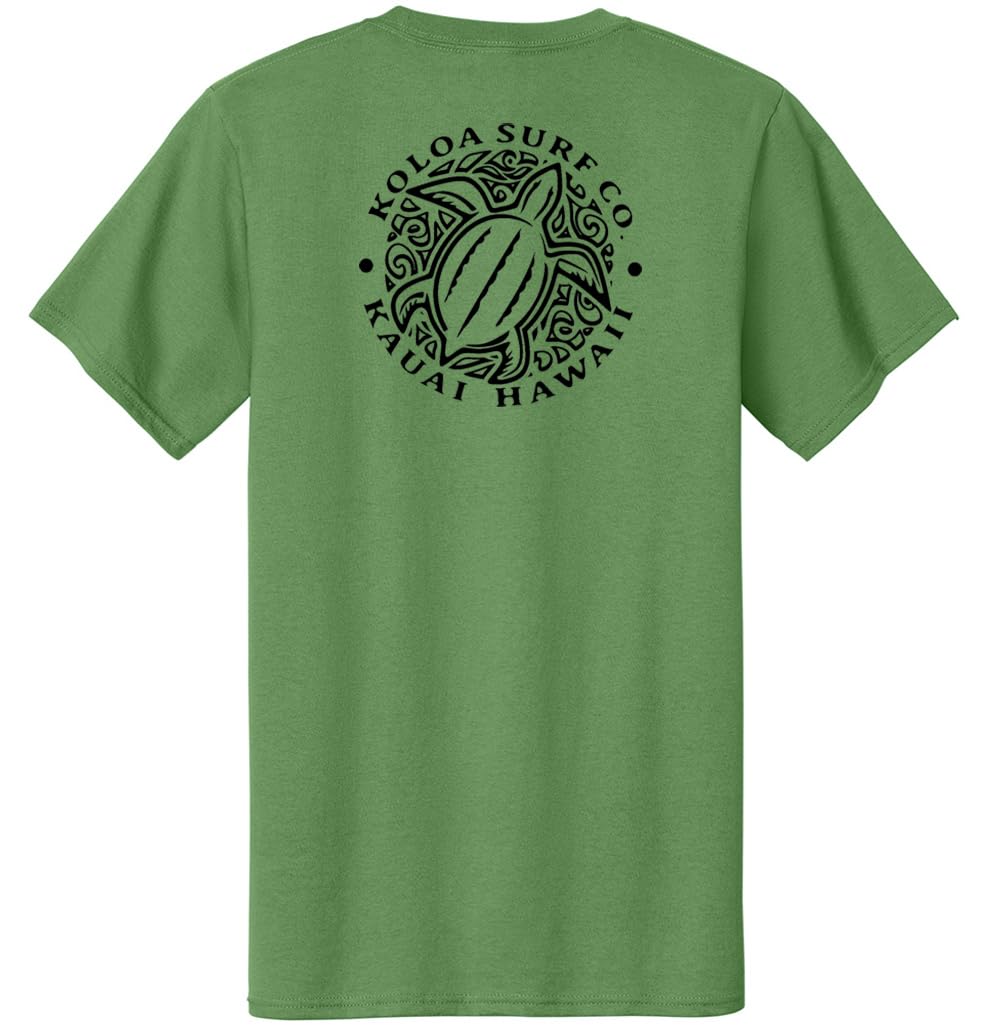 Koloa Surf Hawaiian Honu Turtle Heavyweight Tees in Regular,l Big and Tall Sizes