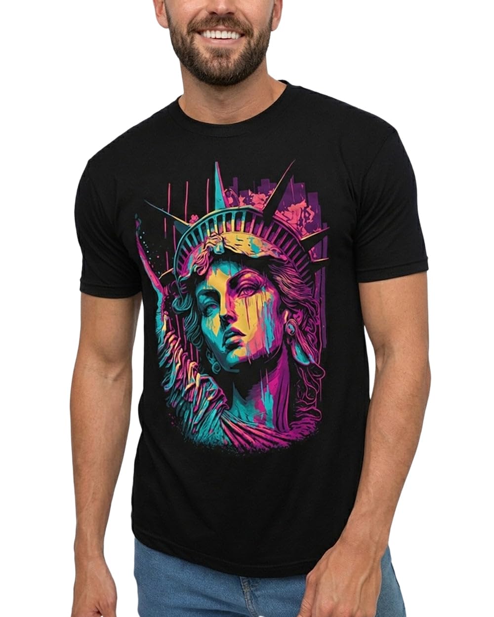 INTO THE AM Men's Graphic T-Shirts S - 4XL Premium Short Sleeve Tees Cool Nature Designs
