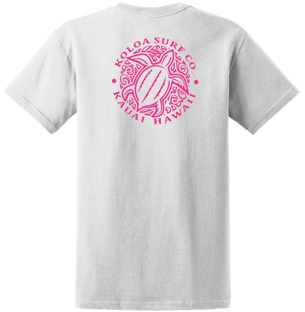Koloa Surf Hawaiian Honu Turtle Heavyweight Tees in Regular,l Big and Tall Sizes