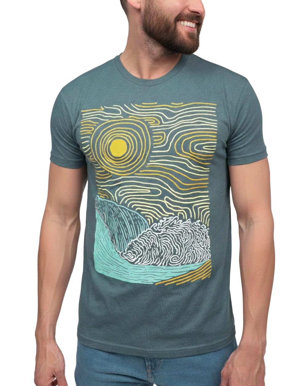 INTO THE AM Men's Graphic T-Shirts S - 4XL Premium Short Sleeve Tees Cool Nature Designs