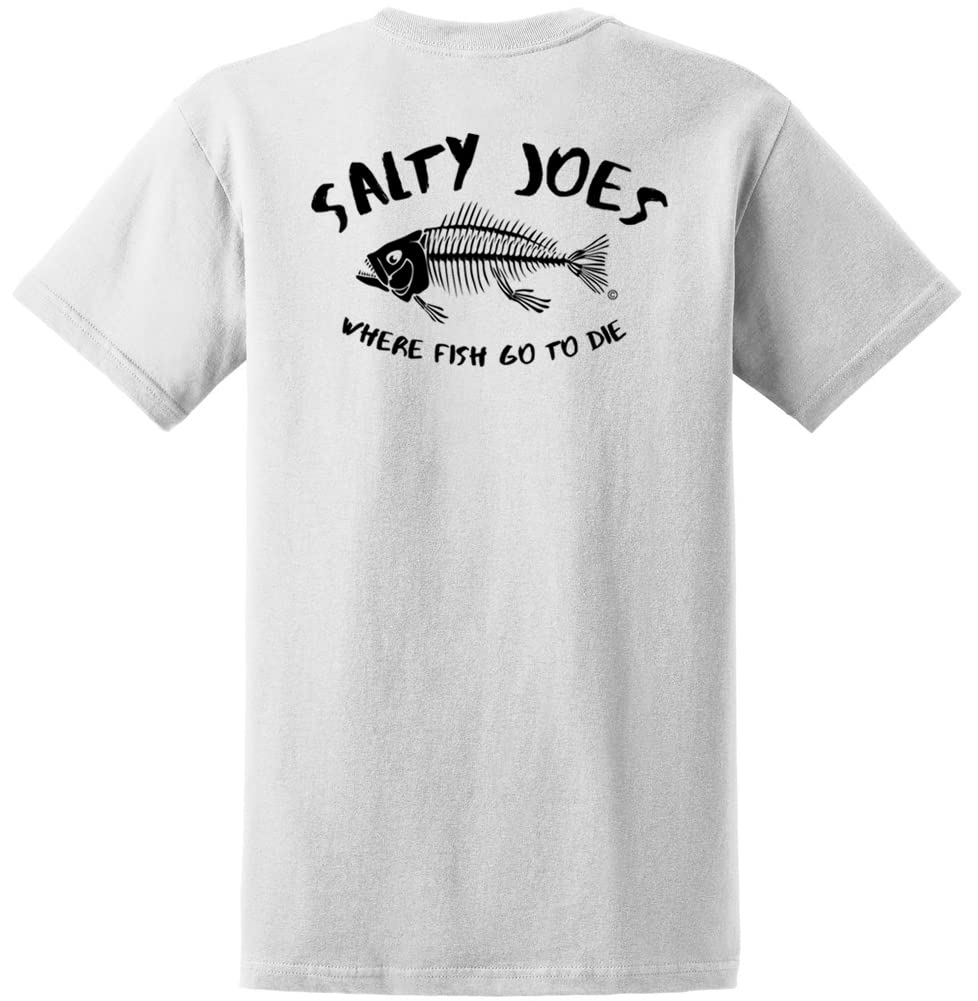 Salty Joes Men's Graphic Logo Heavyweight Cotton T-Shirts in Regular, Big and Tall