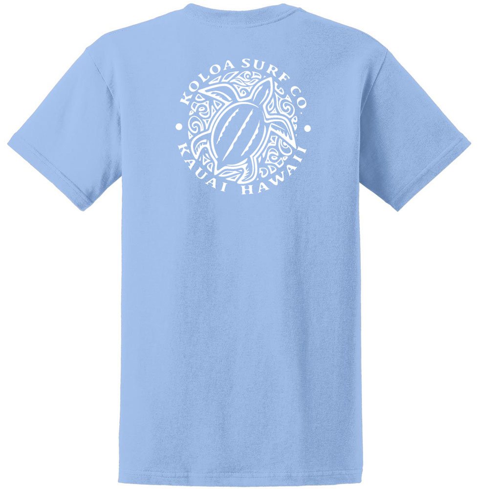 Koloa Surf Hawaiian Honu Turtle Heavyweight Tees in Regular,l Big and Tall Sizes