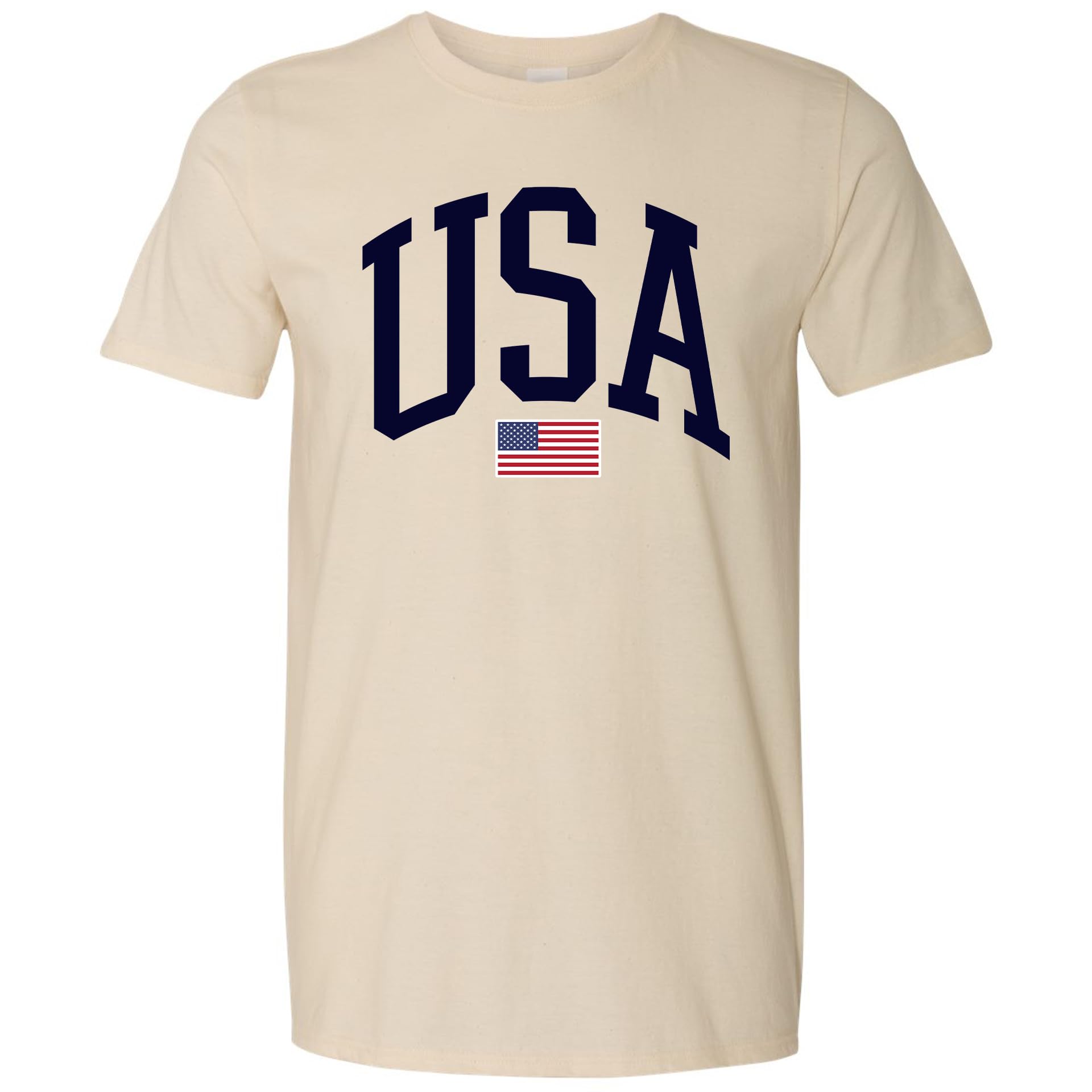 USA Graphic T-Shirt for Men & Women – 4th of July Patriotic American Flag Tee – Soft Cotton Casual Shirt
