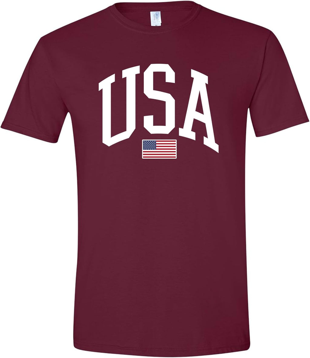 USA Graphic T-Shirt for Men & Women – 4th of July Patriotic American Flag Tee – Soft Cotton Casual Shirt