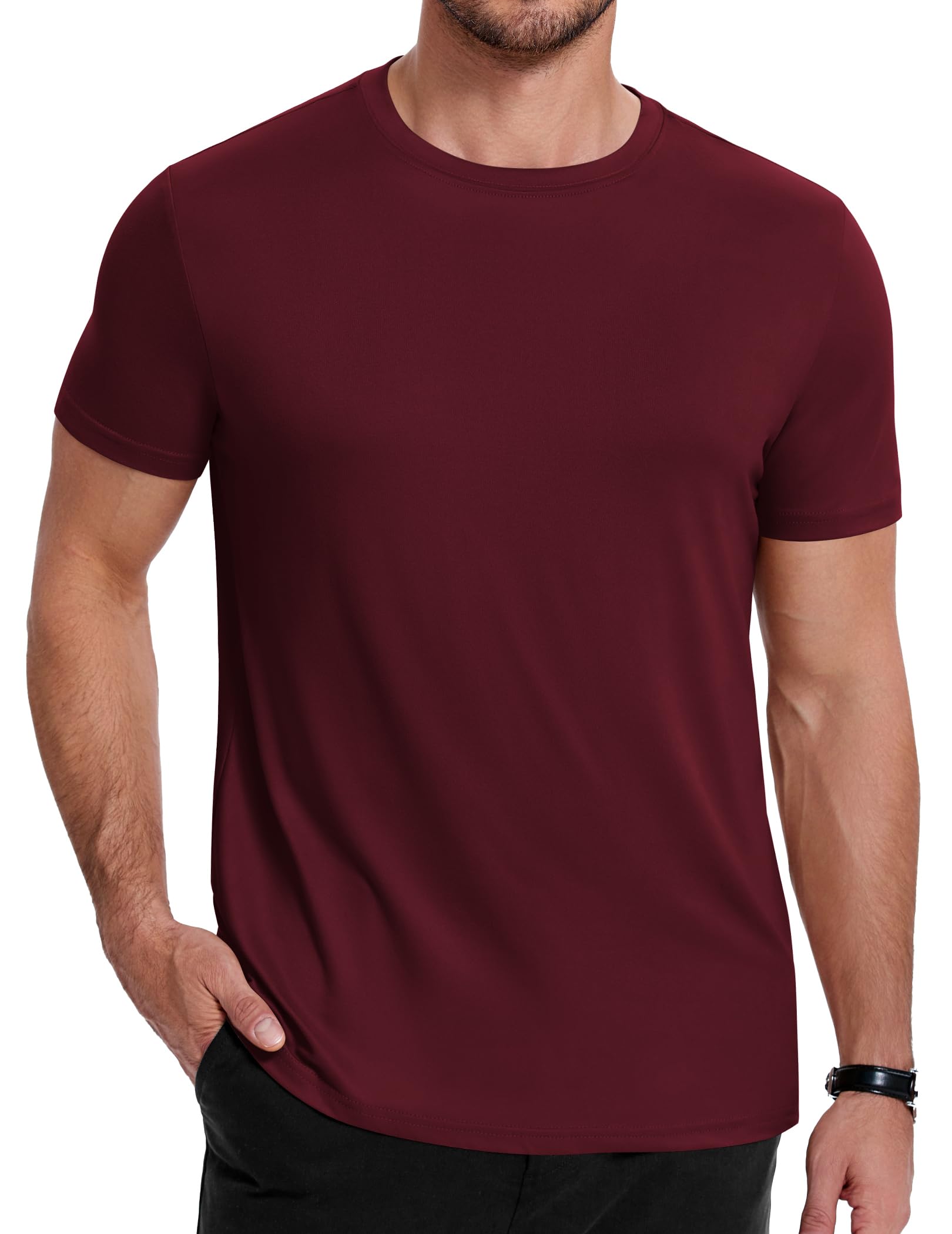 COOFANDY Men's Short Sleeve T-Shirts Crew Neck Casual Summer T Shirts 1-3 Pack Basic Tee Shirt