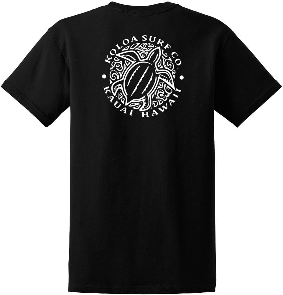 Koloa Surf Hawaiian Honu Turtle Heavyweight Tees in Regular,l Big and Tall Sizes