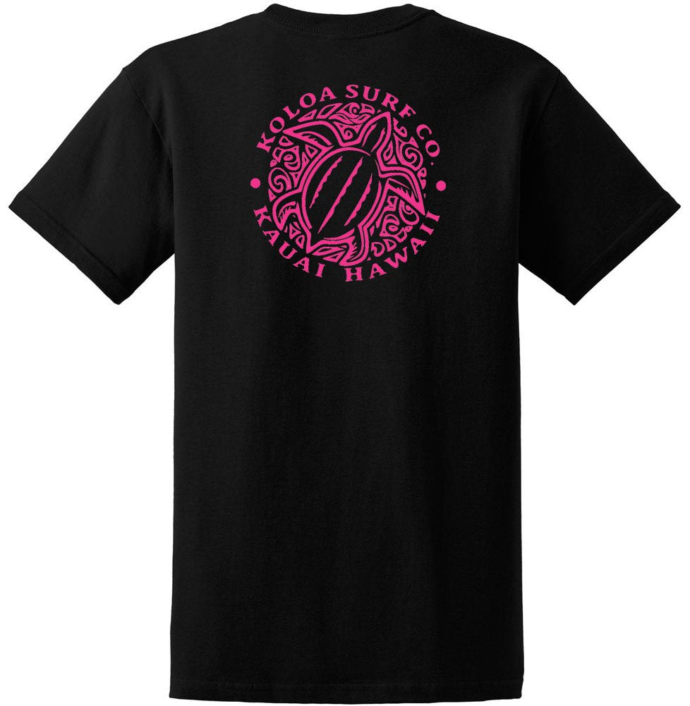 Koloa Surf Hawaiian Honu Turtle Heavyweight Tees in Regular,l Big and Tall Sizes