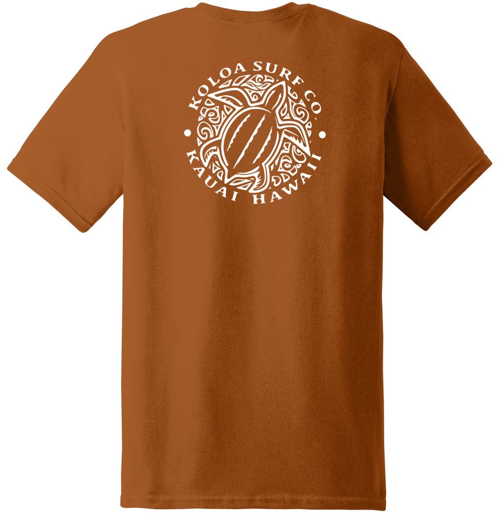 Koloa Surf Hawaiian Honu Turtle Heavyweight Tees in Regular,l Big and Tall Sizes