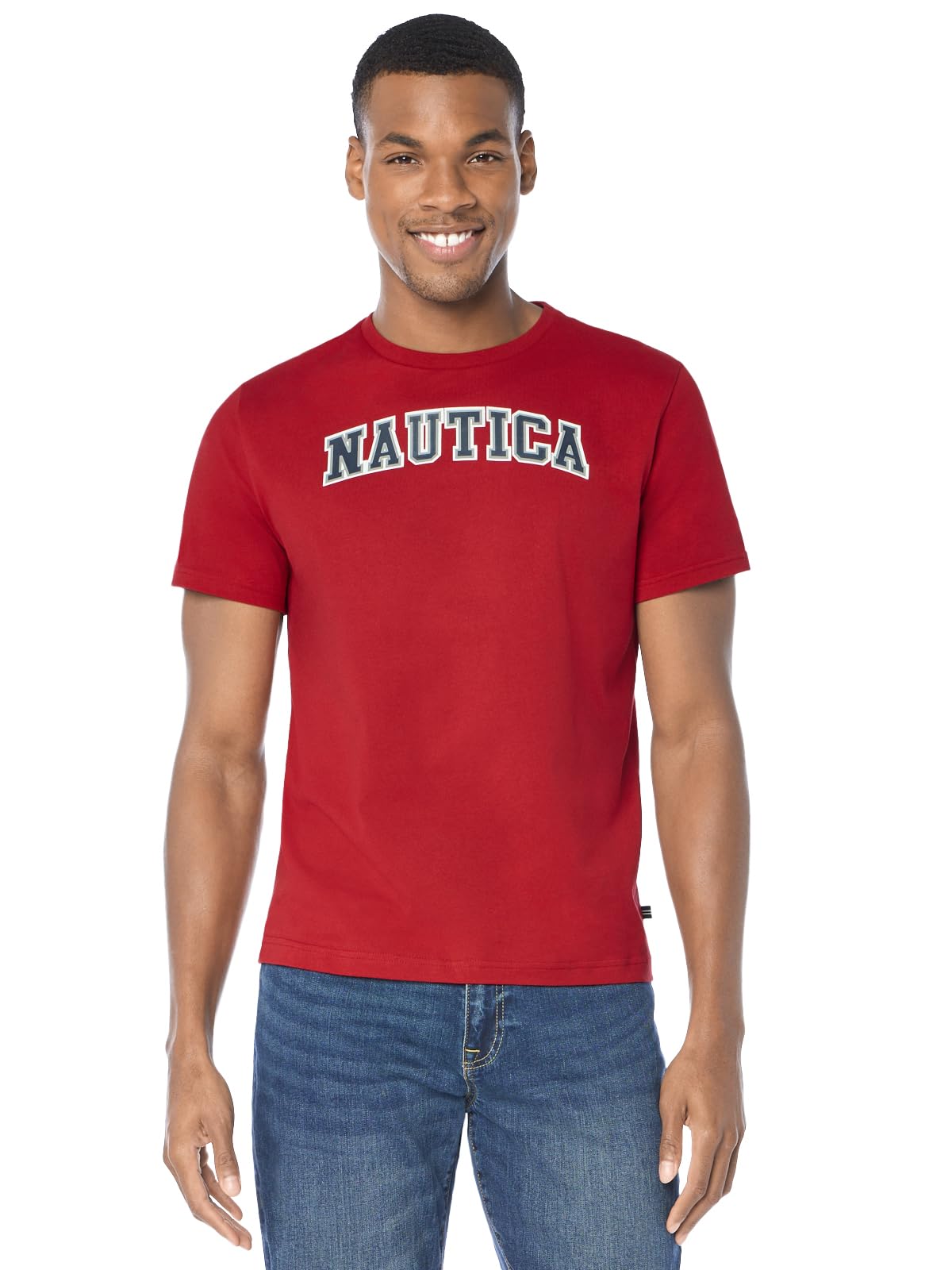 Nautica Men's Short Sleeve 100% Cotton Nautical Series Graphic Tee